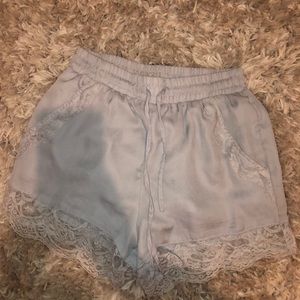 lace grey shorts